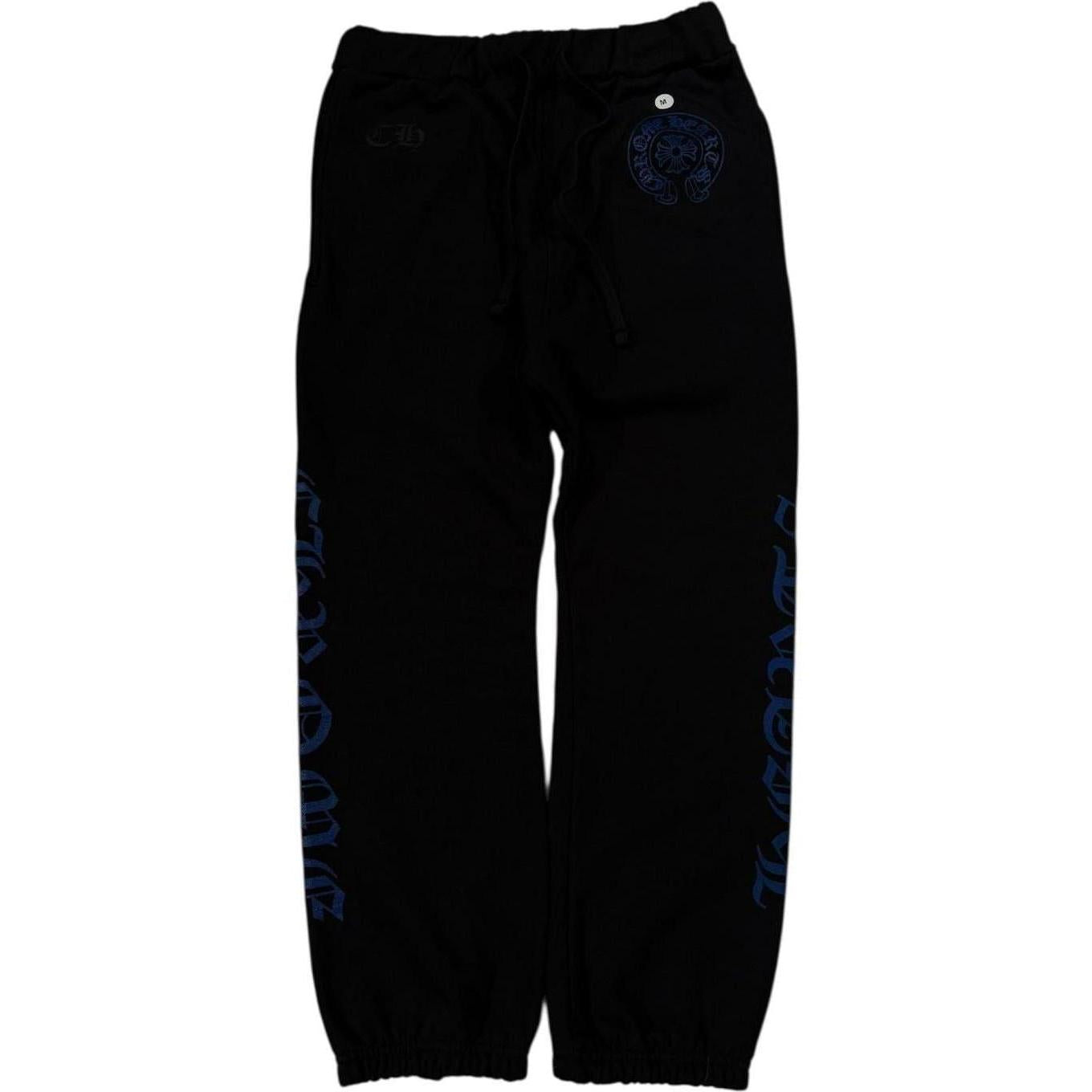 Chrome Hearts Horse Shoe Logo Sweatpants Black/Blue