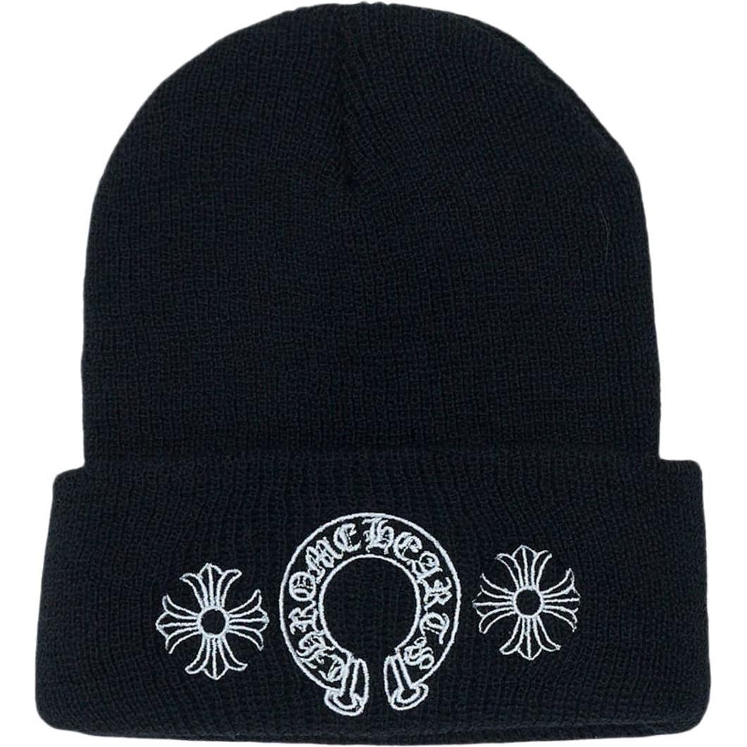 Chrome Hearts Horse Shoe Wool Beanie Black