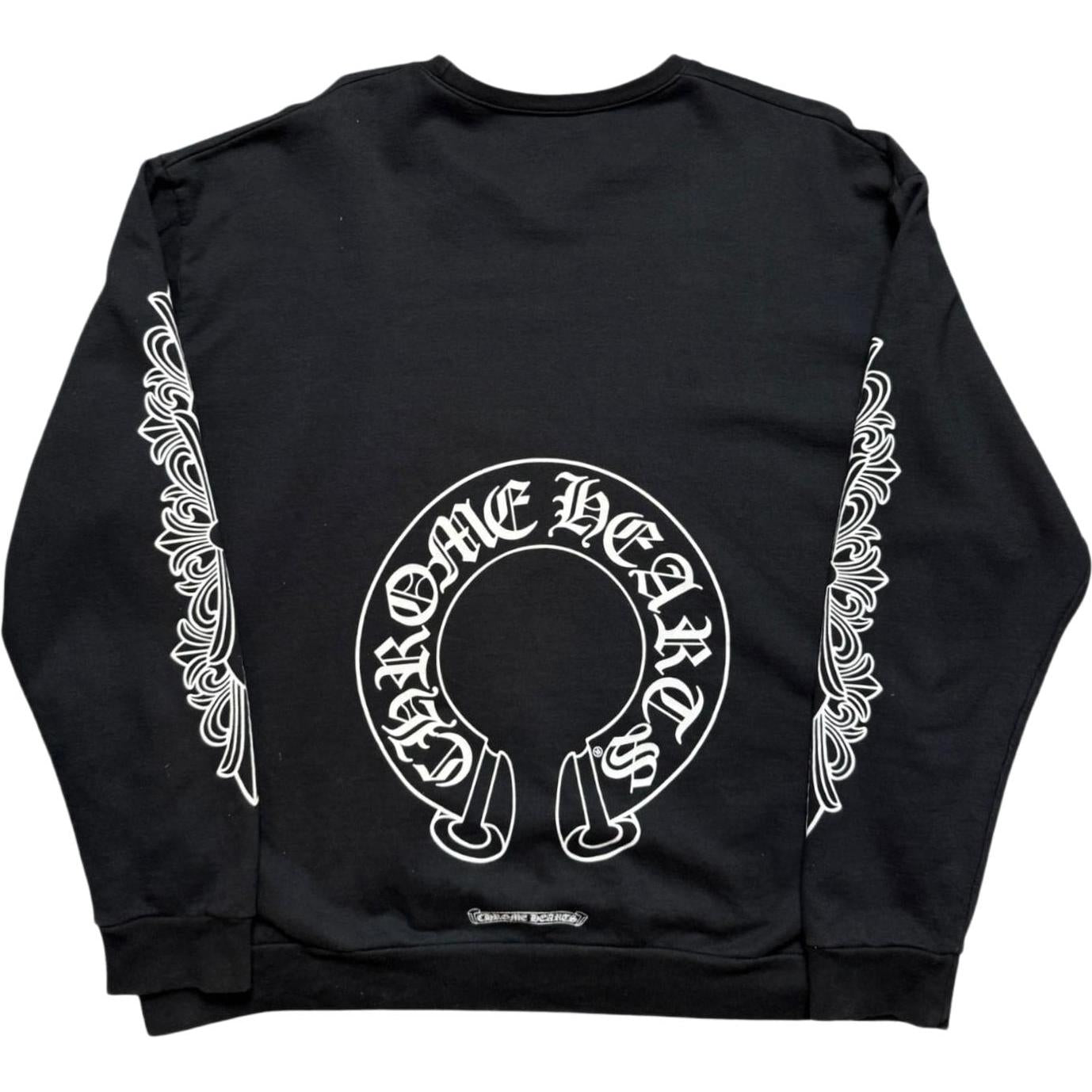 Chrome Hearts Horseshoe Crewneck Black