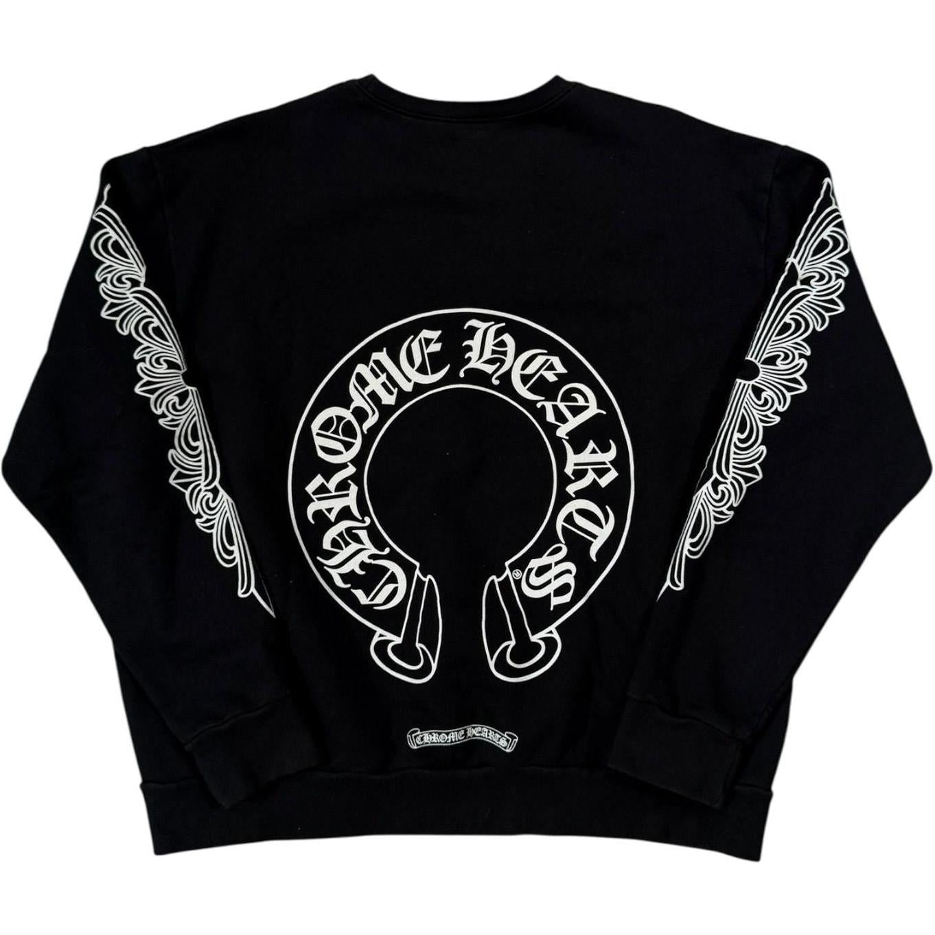 Chrome Hearts Horseshoe Crewneck Black - Like New