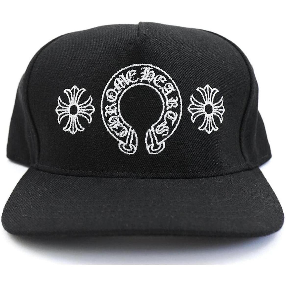Chrome Hearts Horseshoe Denim Baseball Hat Black