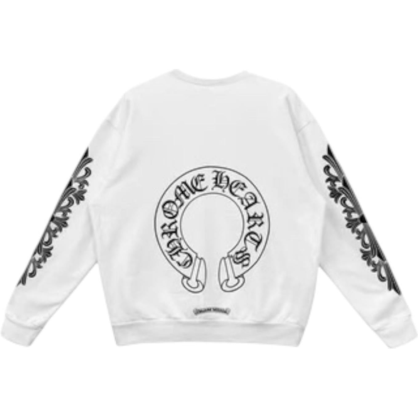 Chrome Hearts Horseshoe Floral Crewneck White