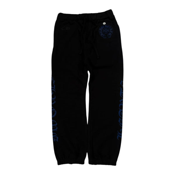 Chrome Hearts Horseshoe Logo Sweatpants Black/Blue