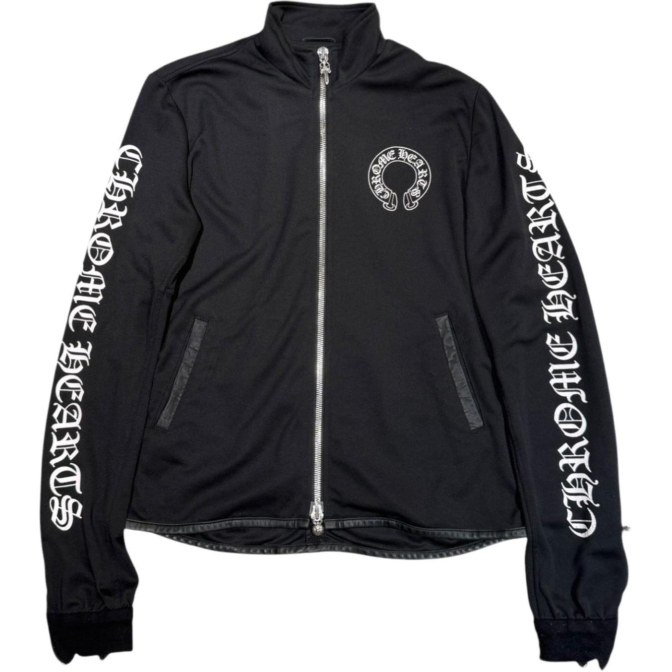 Chrome Hearts Horseshoe Logo Track Jacket Black/White