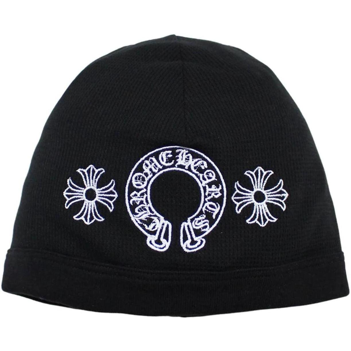Chrome Hearts Horseshoe Skull Cap Beanie Black