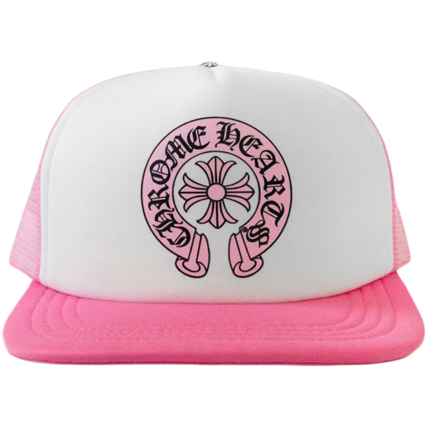 Chrome Hearts Horseshoe Trucker Hat Pink/White
