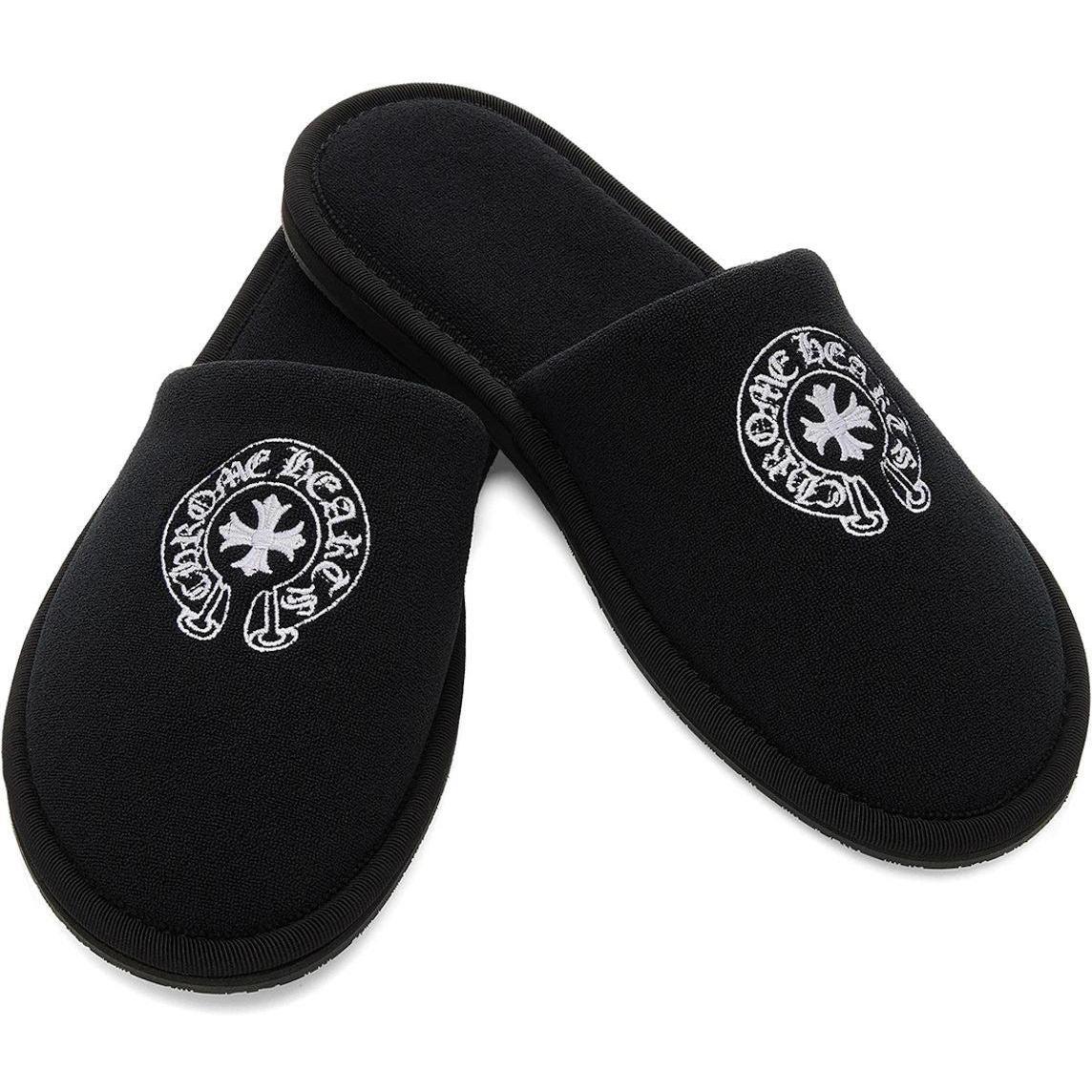 Chrome Hearts Hotel Slippers Black