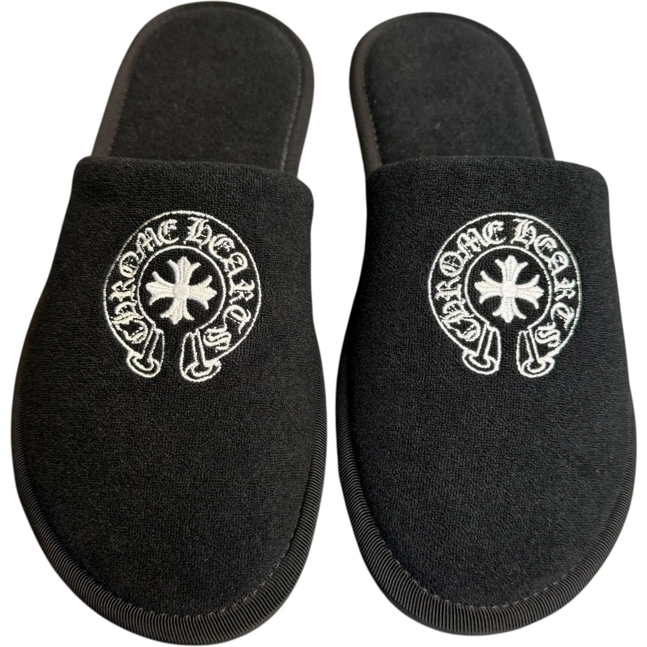 Chrome Hearts Hotel Slippers Black