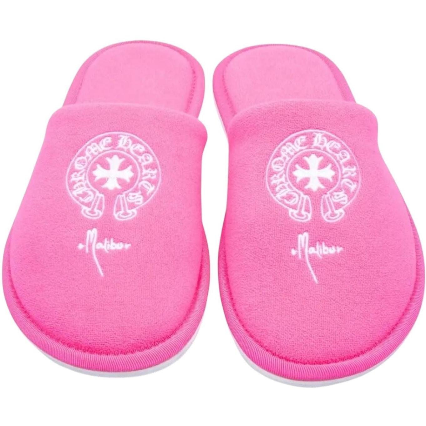 Chrome Hearts Hotel Slippers Malibu Exclusive Pink