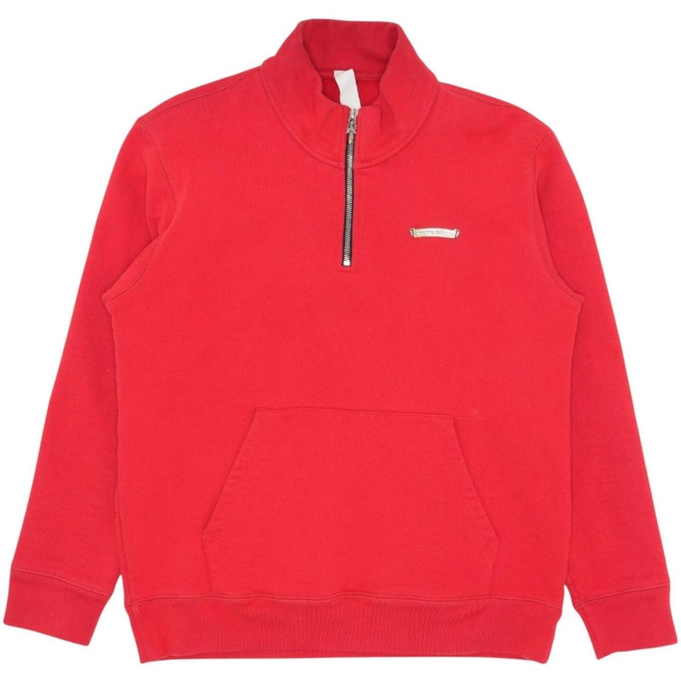 Chrome Hearts King Taco Quarter Neck Sweatshirt Red