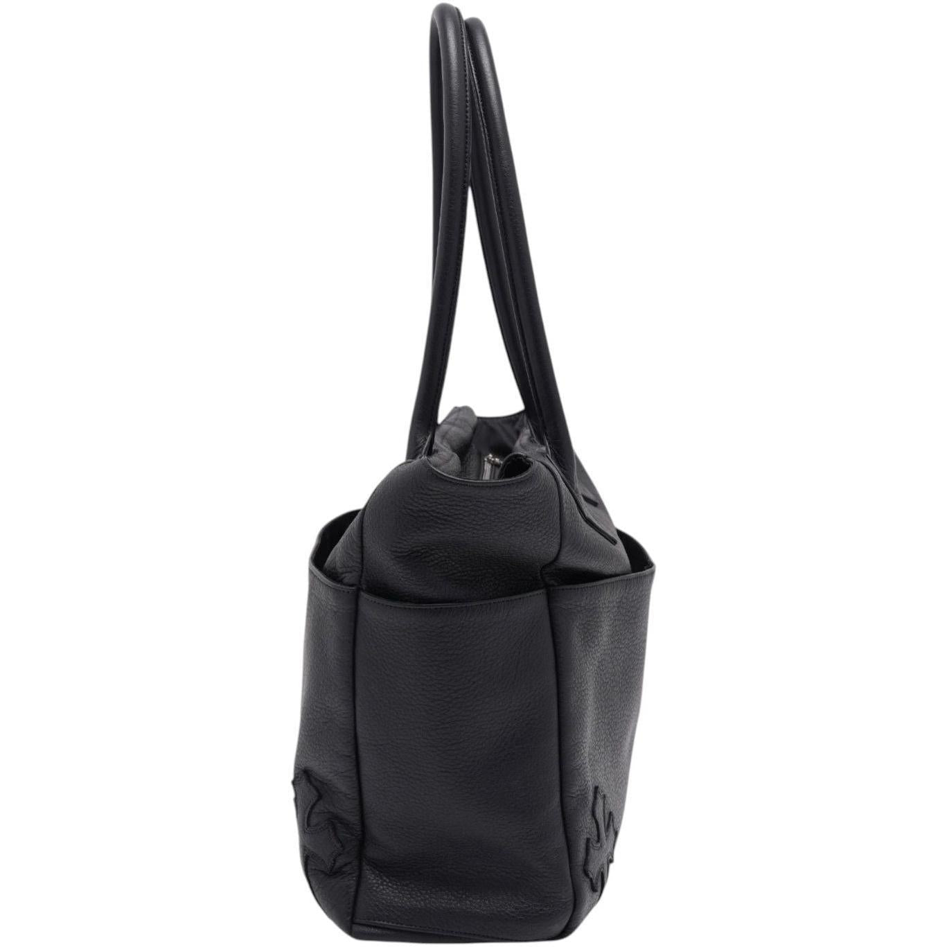 Chrome Hearts Large Cross Patch Shoulder Bag Black