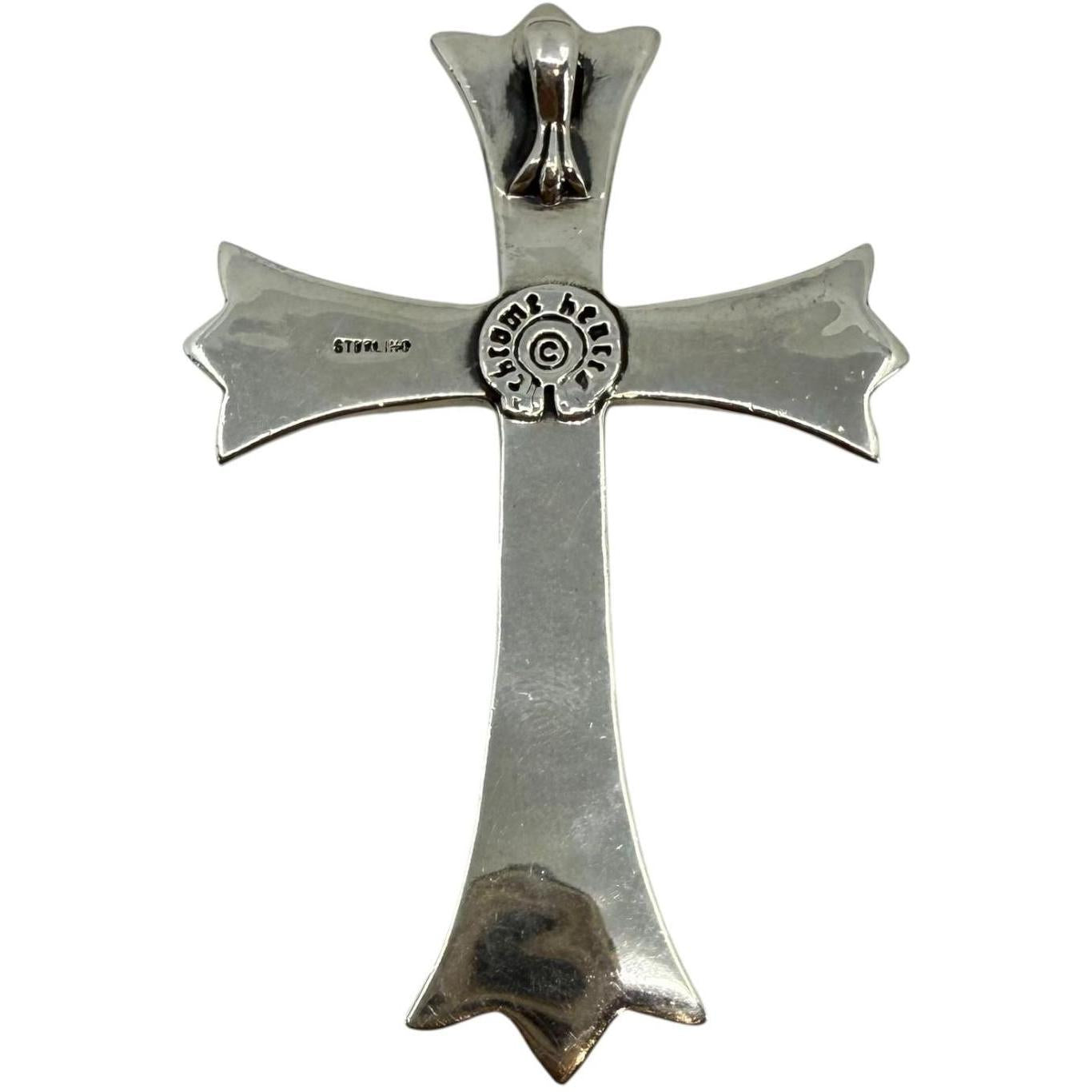 Chrome Hearts Large Cross Silver Pendant - Lightly Worn