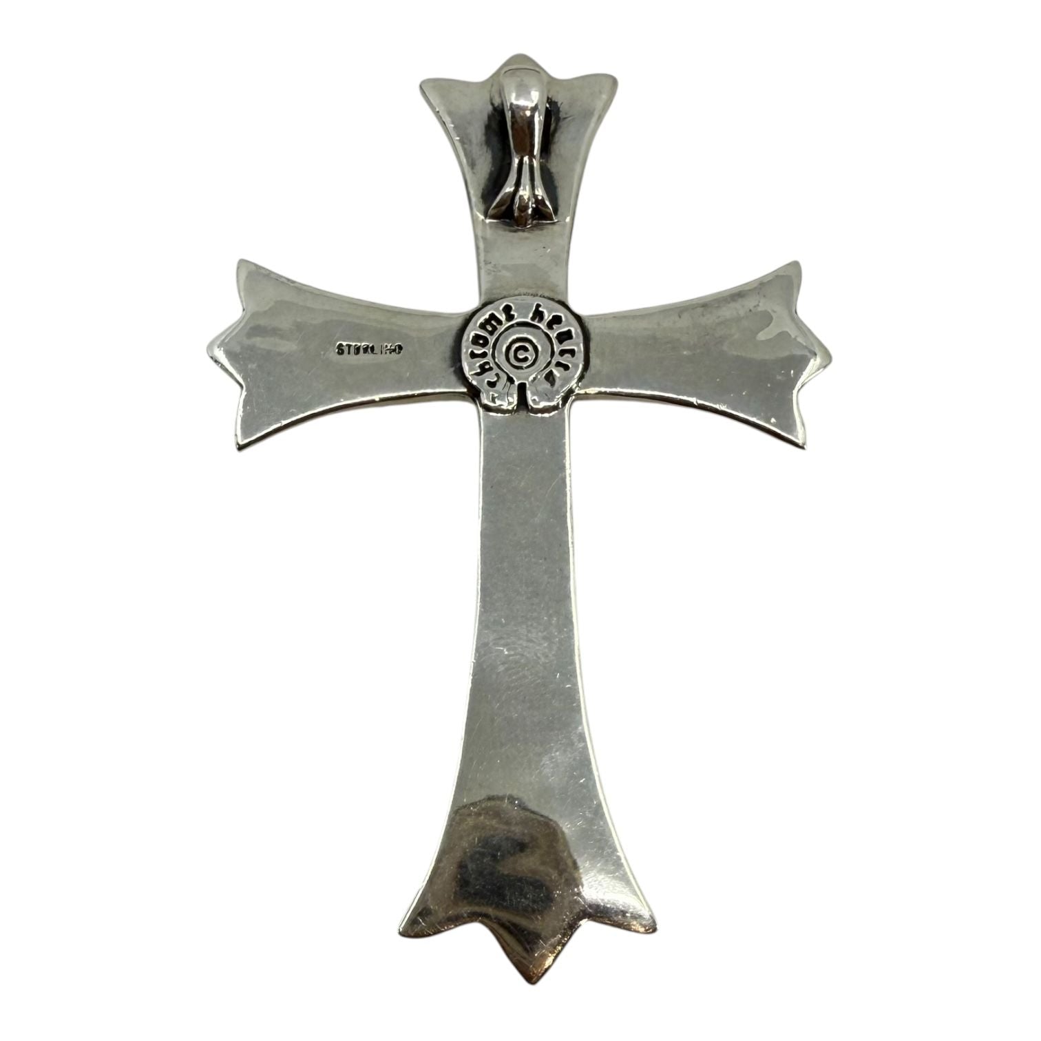 Chrome Hearts Large Cross Silver Pendant - Lightly Worn