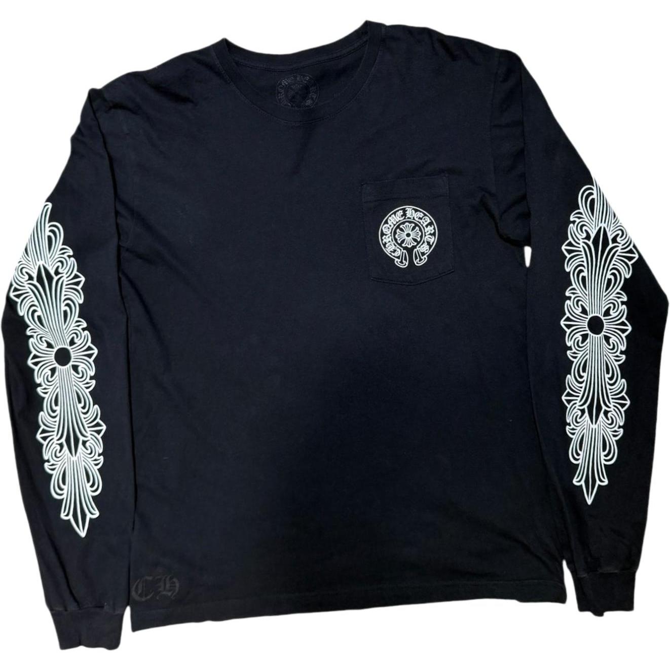 Chrome Hearts Las Vegas Floral Exclusive L/S T-shirt Black