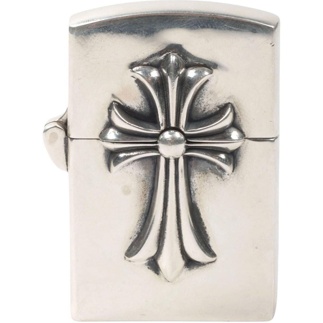 Chrome Hearts Las Vegas Lucky 7 Cross Zippo Lighter Case - Used