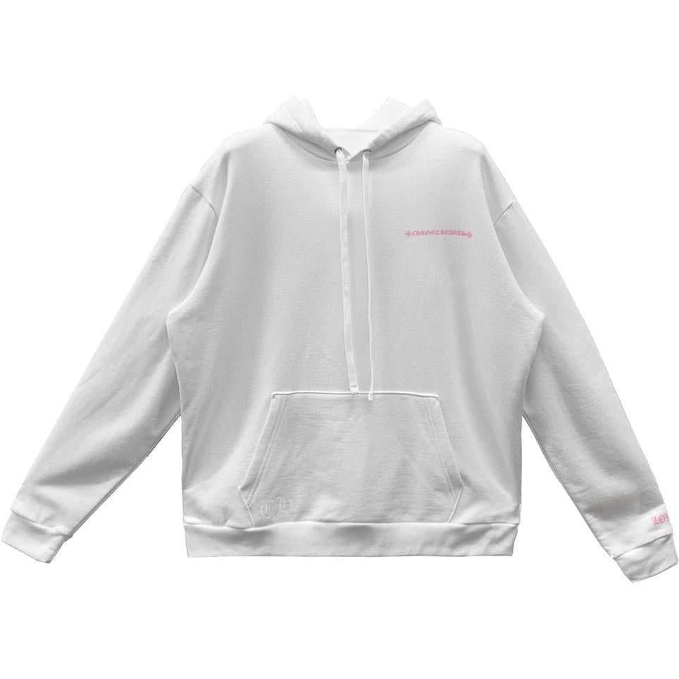 Chrome Hearts Laurie Lynn Stark " Love You" Portrait Pink Letter Hoodie