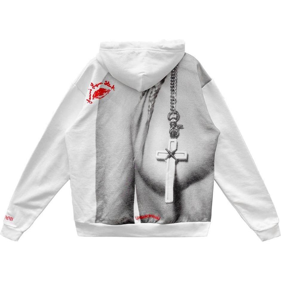 Chrome Hearts Laurie Lynn Stark "Love You" Portrait Red Letter Hoodie