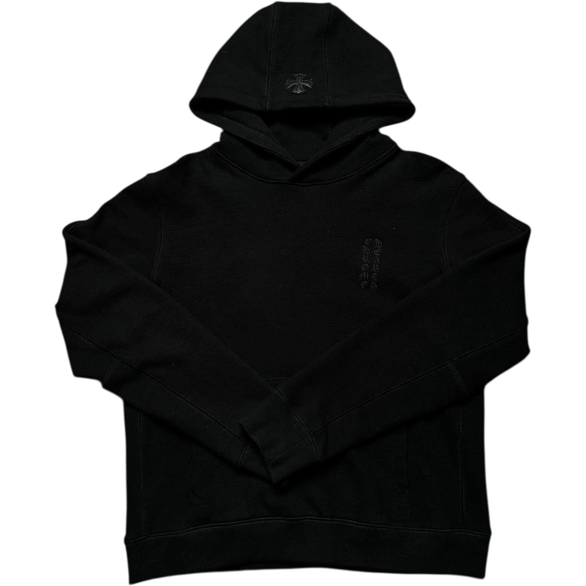 Chrome Hearts Leather CH Plus Patch Hoodie Black - Gently Used