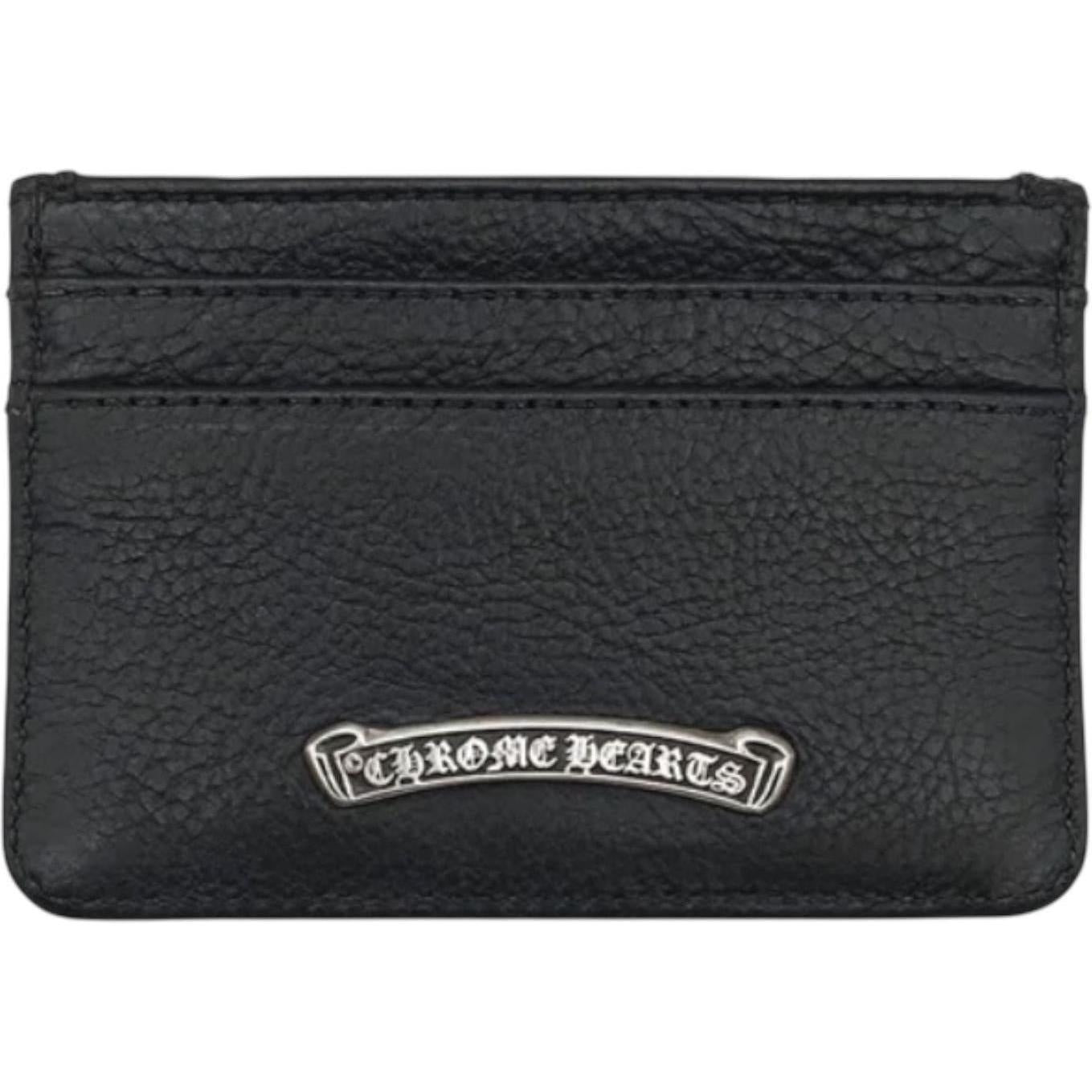 Chrome Hearts Leather Cardholder Black