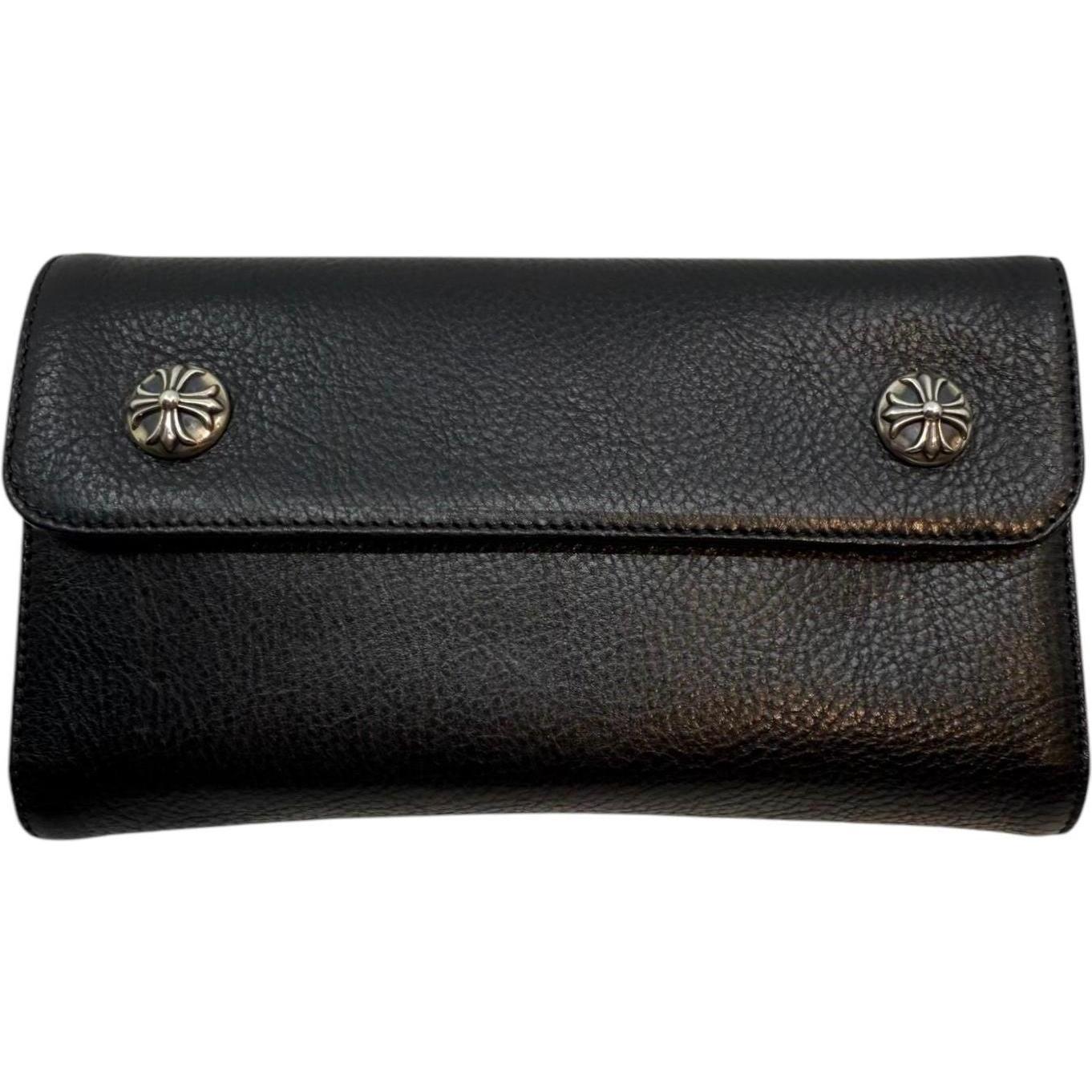 Chrome Hearts Leather Wave Wallet