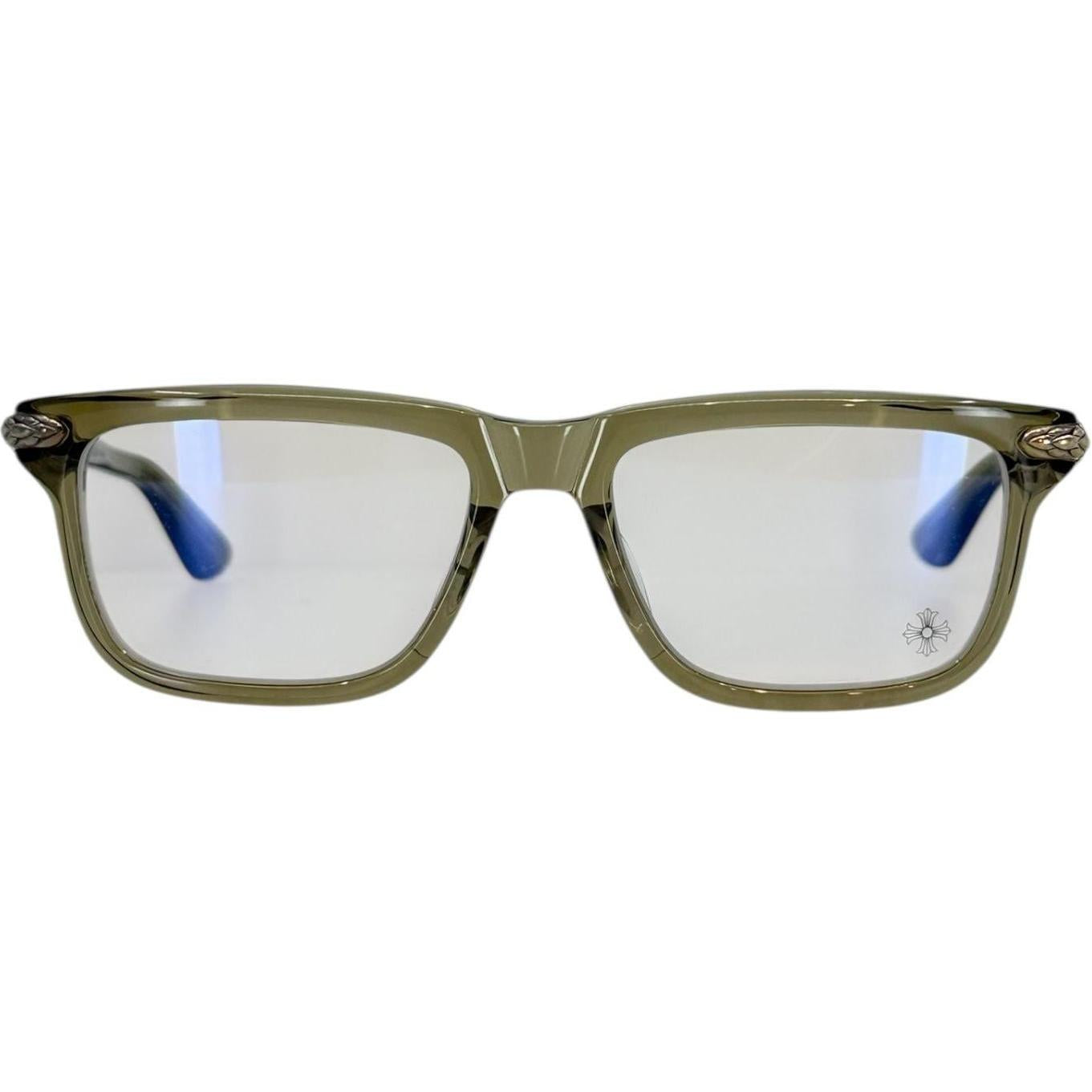 Chrome Hearts Little Dinger Army Green/Silver Glasses