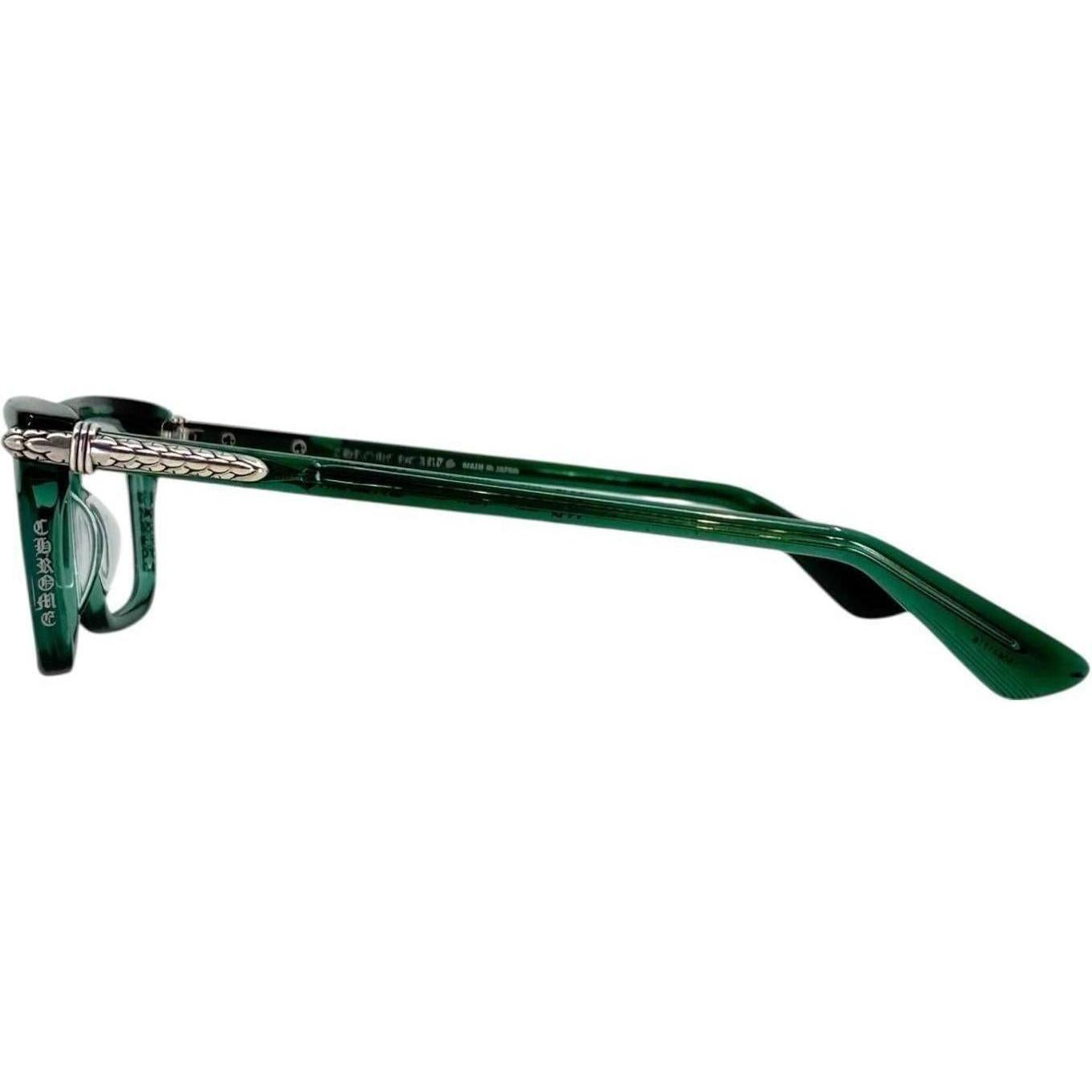 Chrome Hearts Little Dinger Green/SIlver Glasses