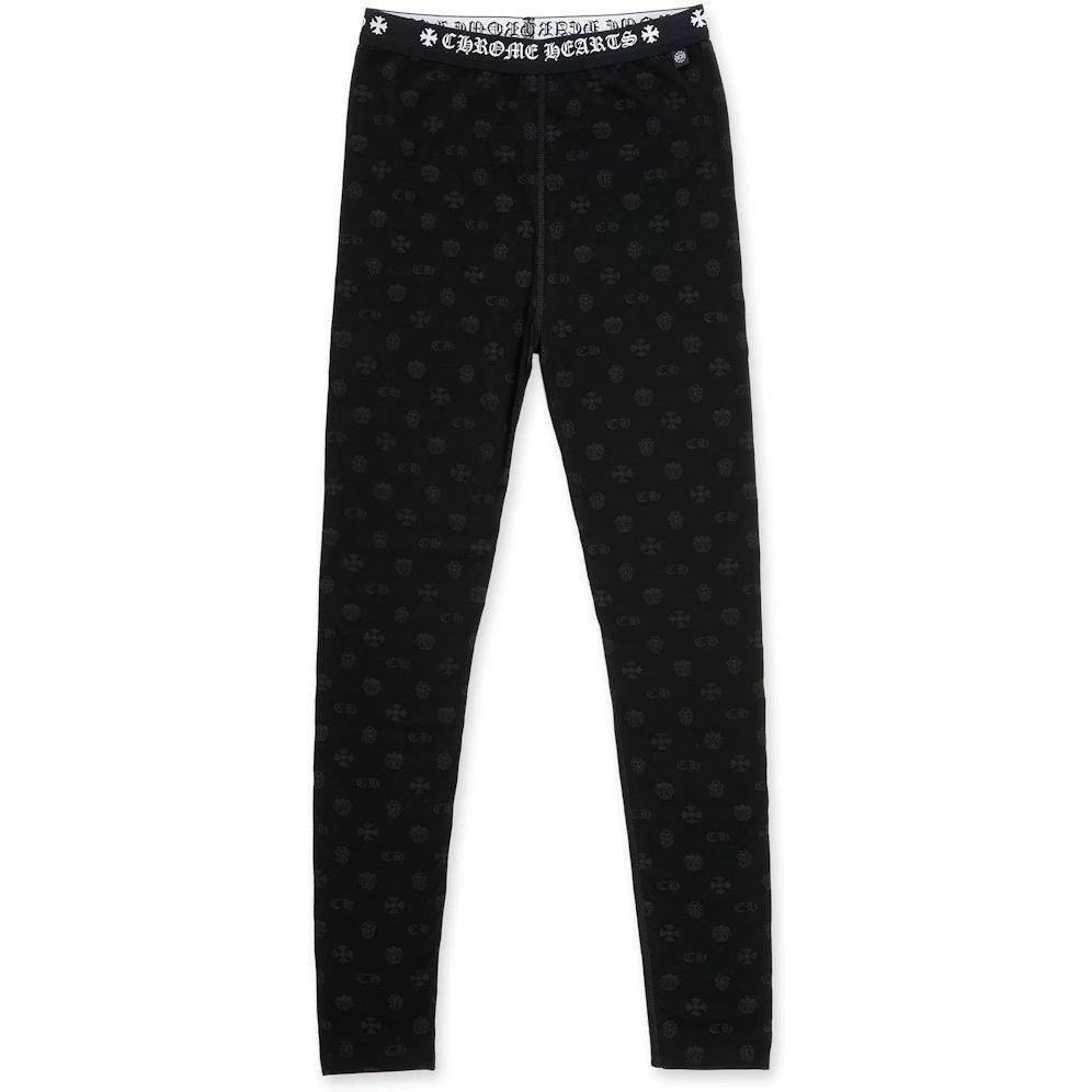 Chrome Hearts Logo Leggings Black/Grey Multilogo