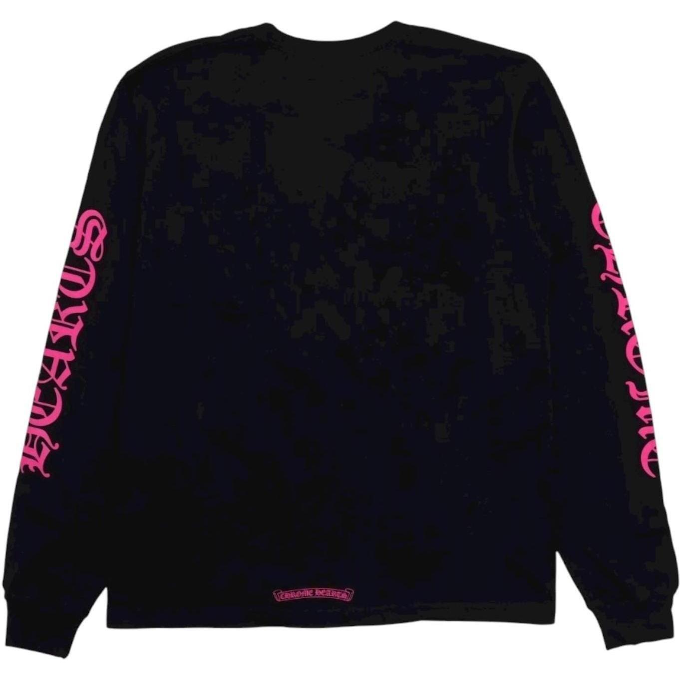 Chrome Hearts Long Sleeve Pocket Crew Hot Pink/Black