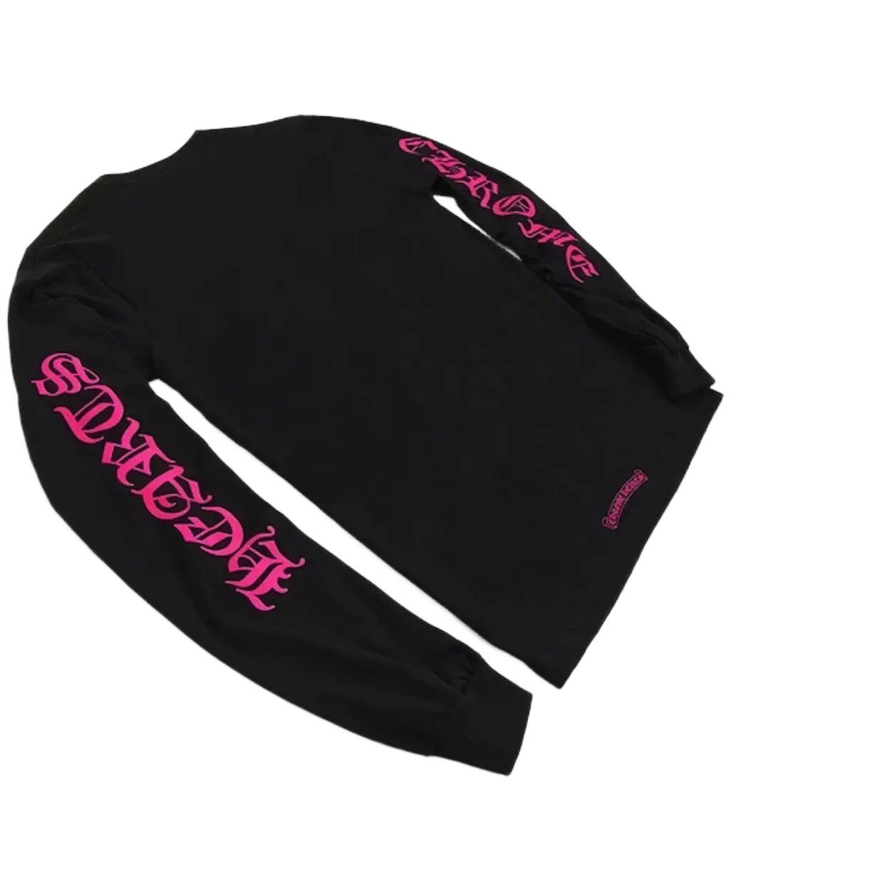 Chrome Hearts Long Sleeve Pocket Crew Hot Pink/Black