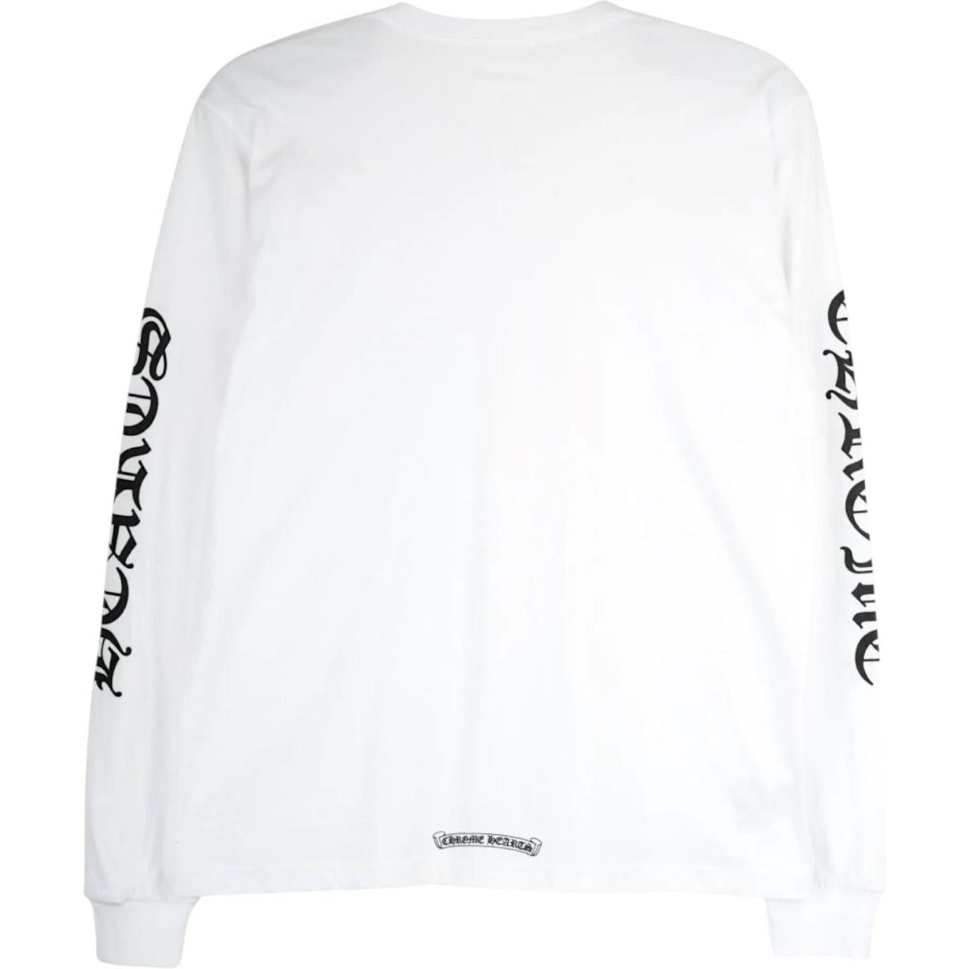 Chrome Hearts Love You Neck Logo L/S Tee White