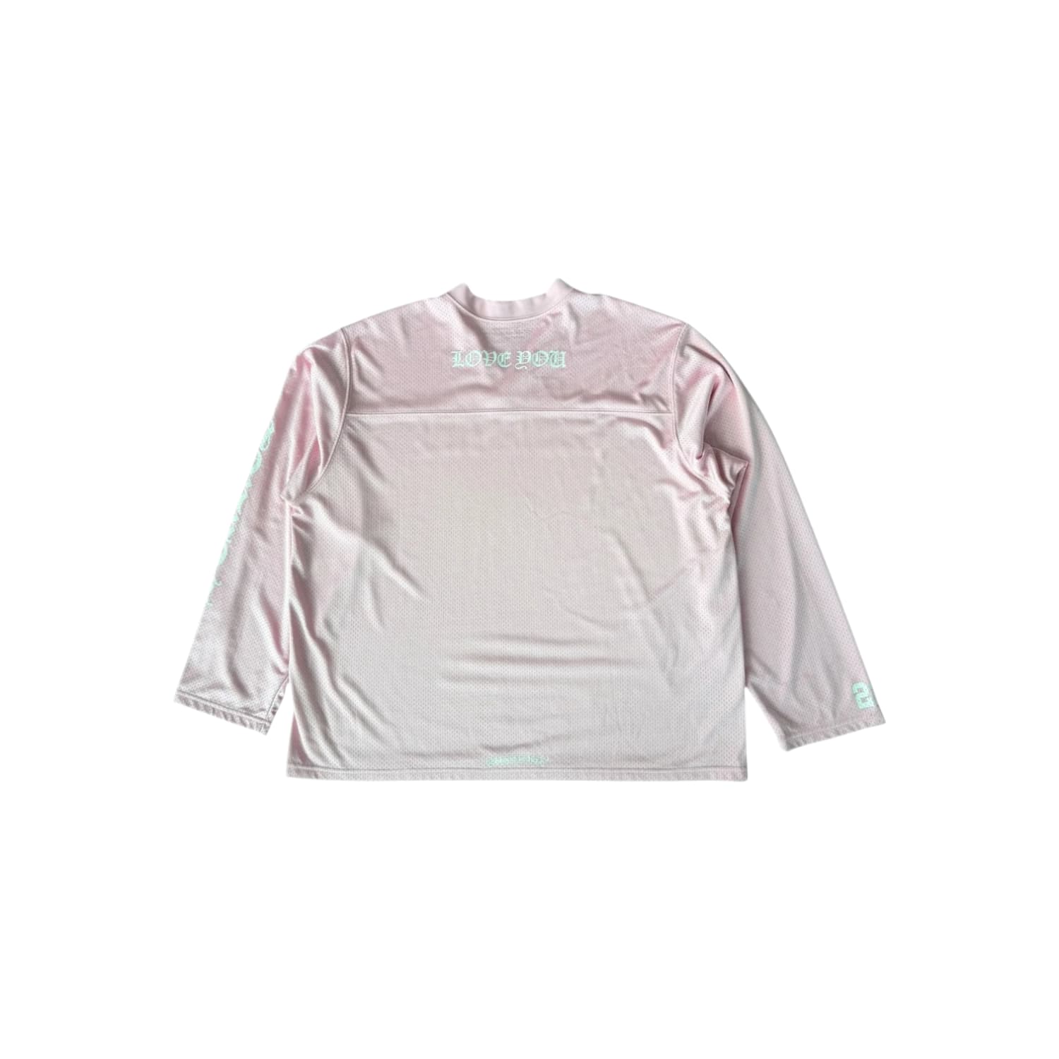 Chrome Hearts Love You Pink Mesh Warm Up Jersey