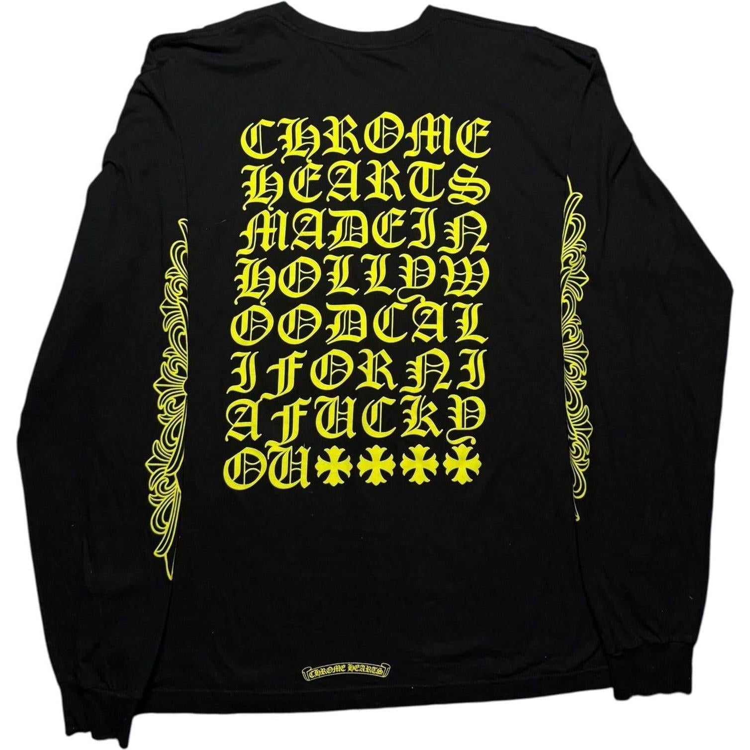 Chrome Hearts Made In Hollywood Floral Longsleeve - Like New