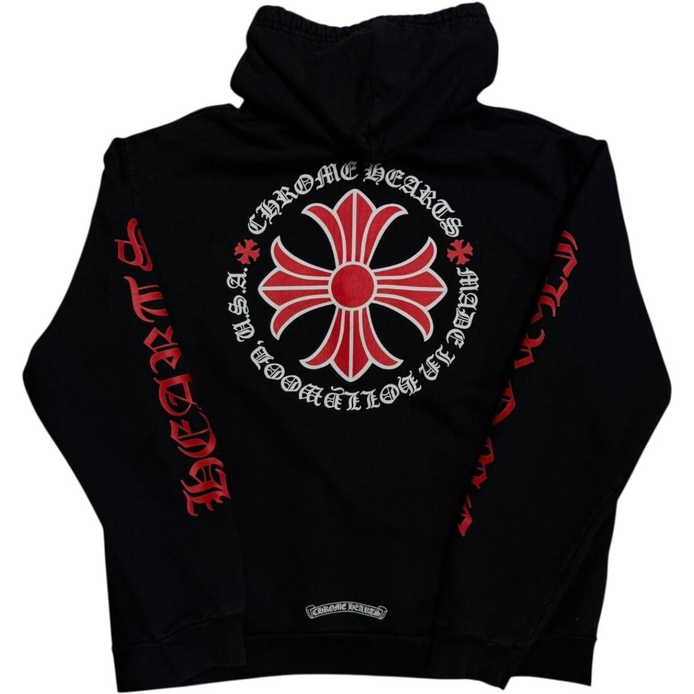 Chrome Hearts Made In Hollywood Plus Hoodie Black/Red - Gently Used