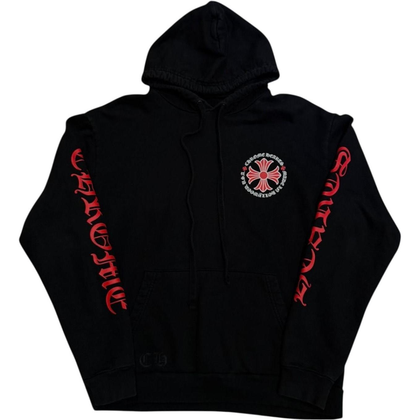 Chrome Hearts Made In Hollywood Plus Hoodie Black/Red - Gently Used