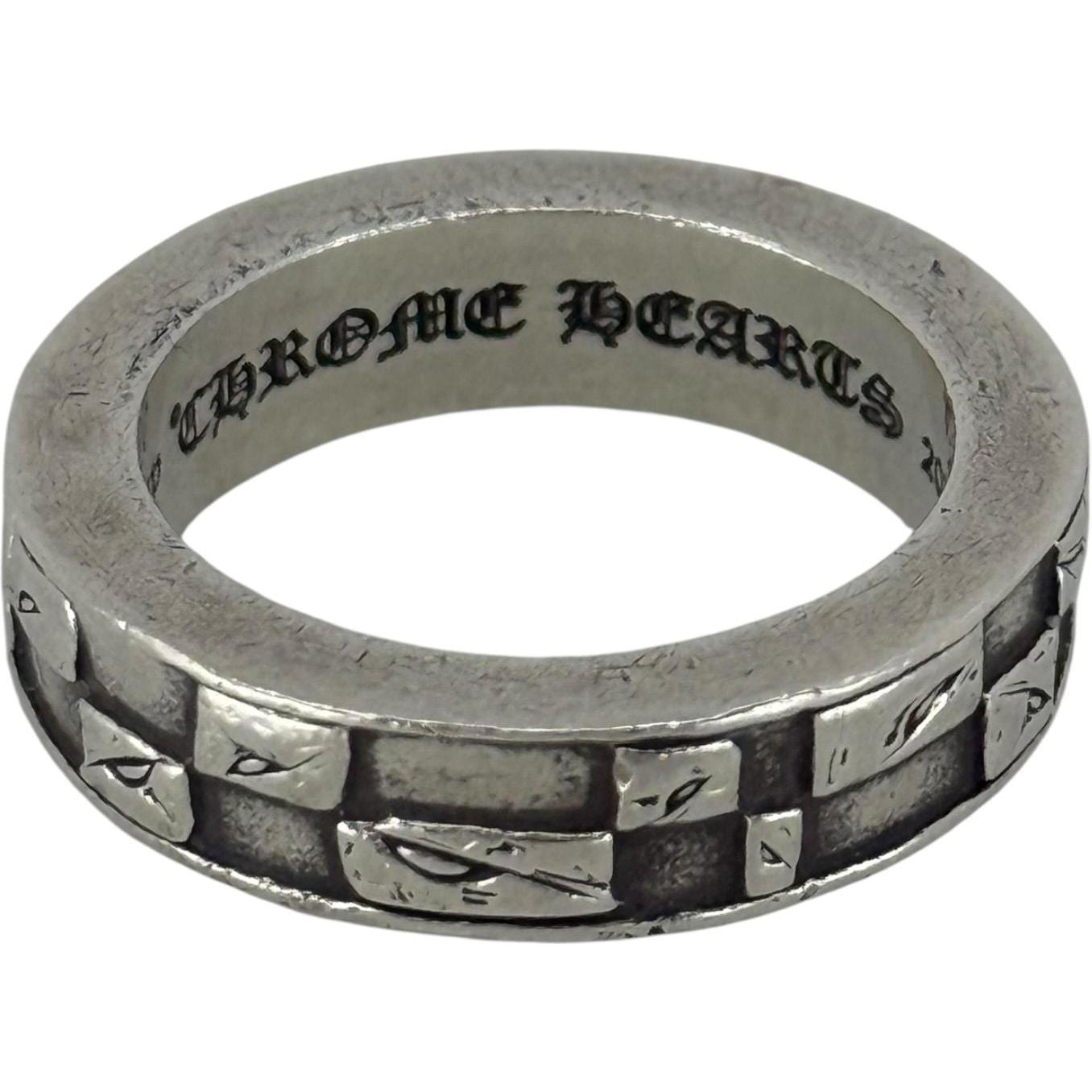 Chrome Hearts Matty Boy 99 Eyes Silver Spacer Ring - US Size 9