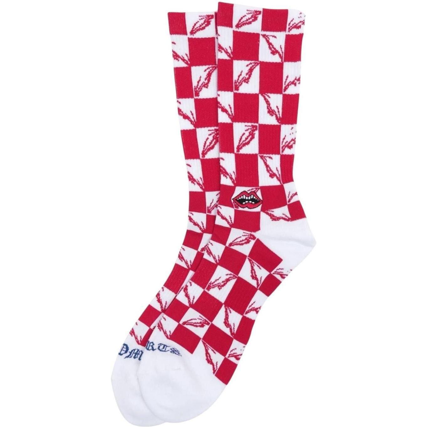 Chrome Hearts Matty Boy 99 Eyes Socks Red