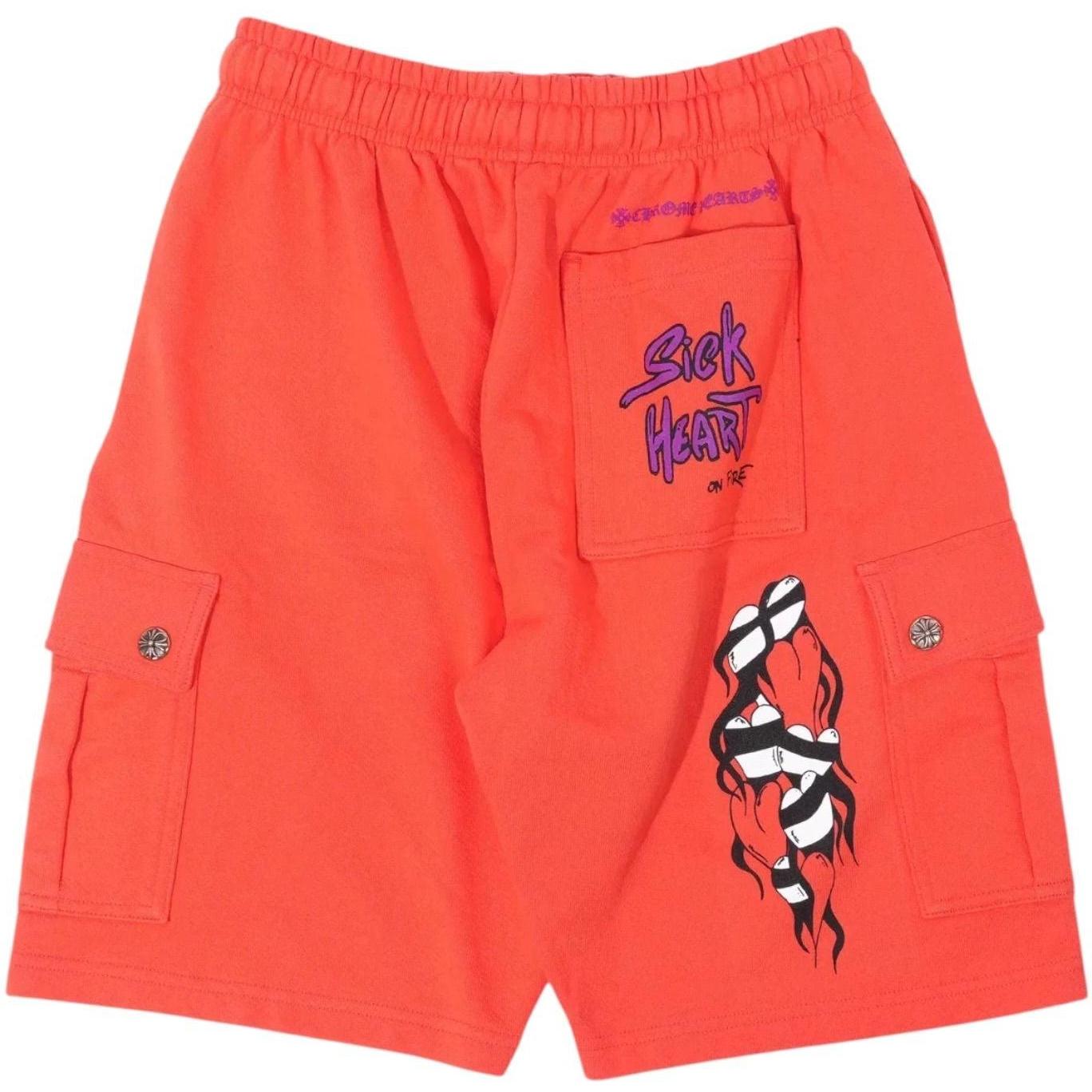 Chrome Hearts Matty Boy Cargo Sweat Shorts Orange