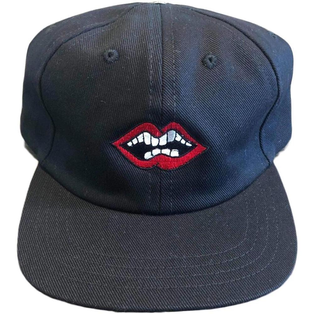 Chrome Hearts Matty Boy Chomper Leather Strapback Hat Black