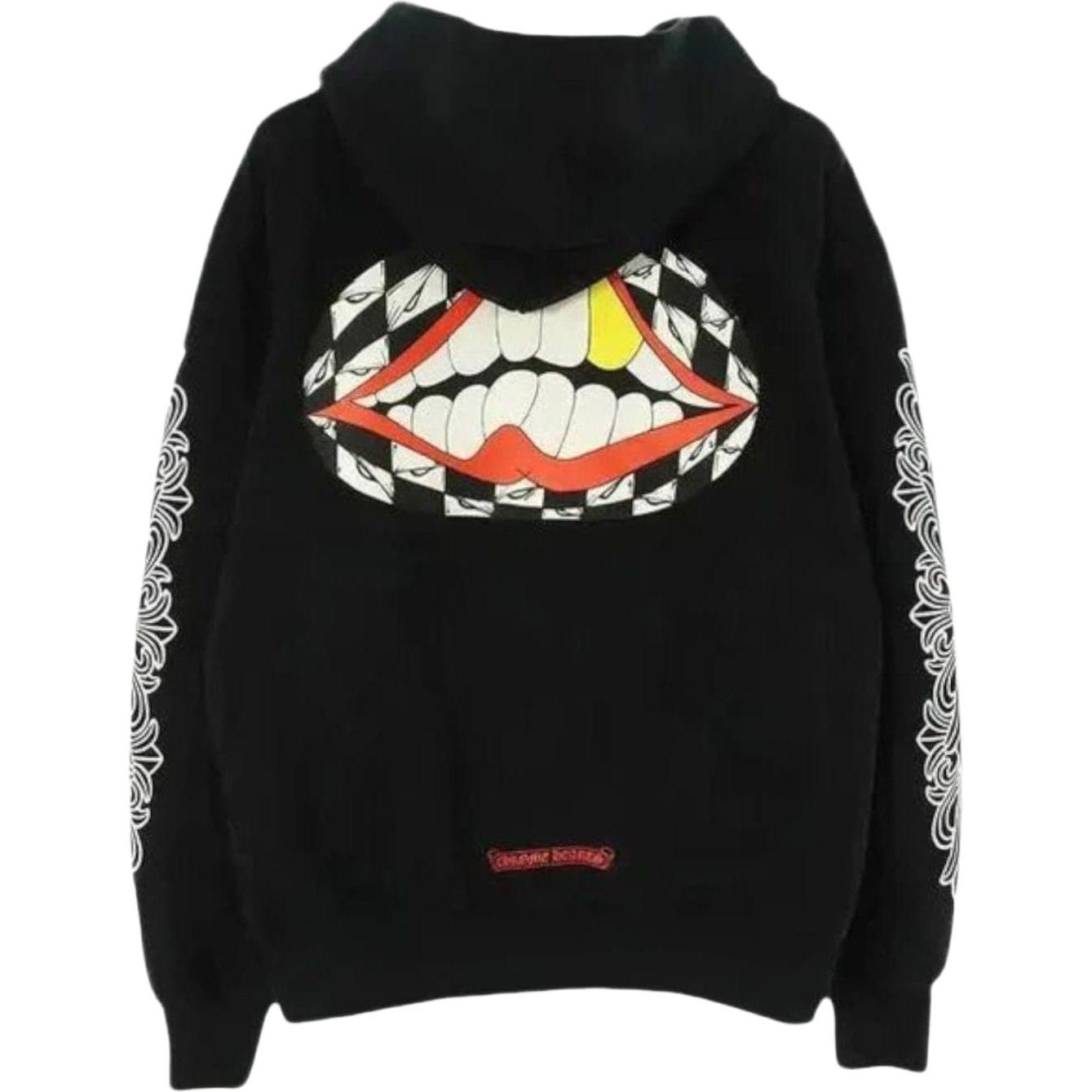 Chrome Hearts Matty Boy Flower Chomper Hoodie Black