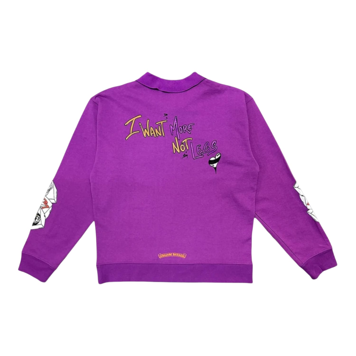 Chrome Hearts Matty Boy I Want More Not Less Purple Rugby Polo