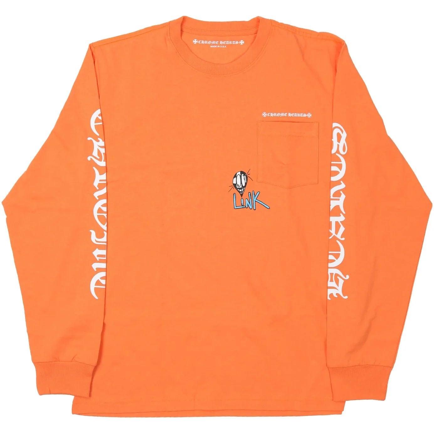 Chrome Hearts Matty Boy Link & Build L/S T-shirt Orange
