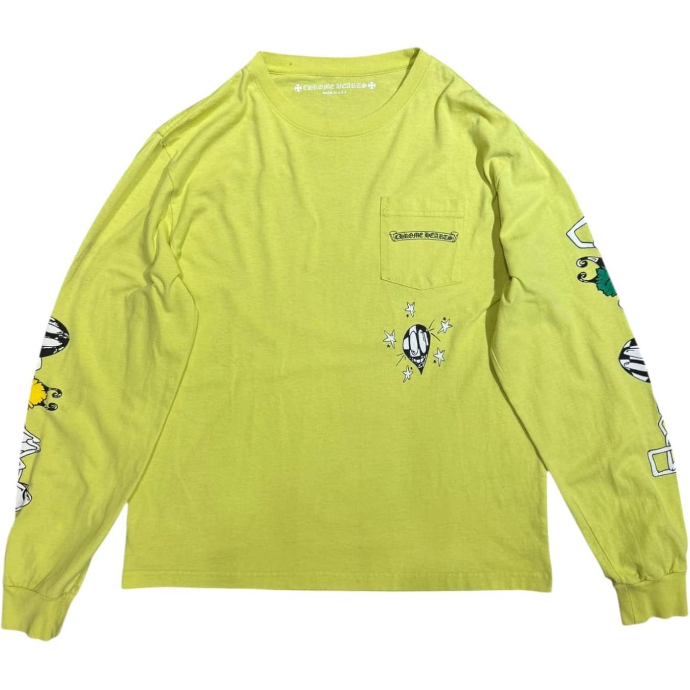 Chrome Hearts Matty Boy Link L/S T-shirt Lime Green