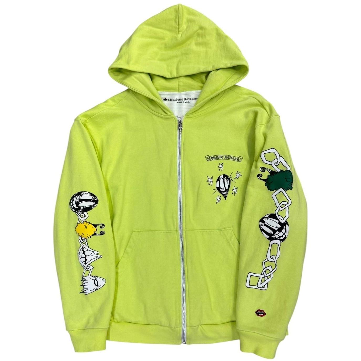 Chrome Hearts Matty Boy Link Thermal Zip Up Hoodie - Like New