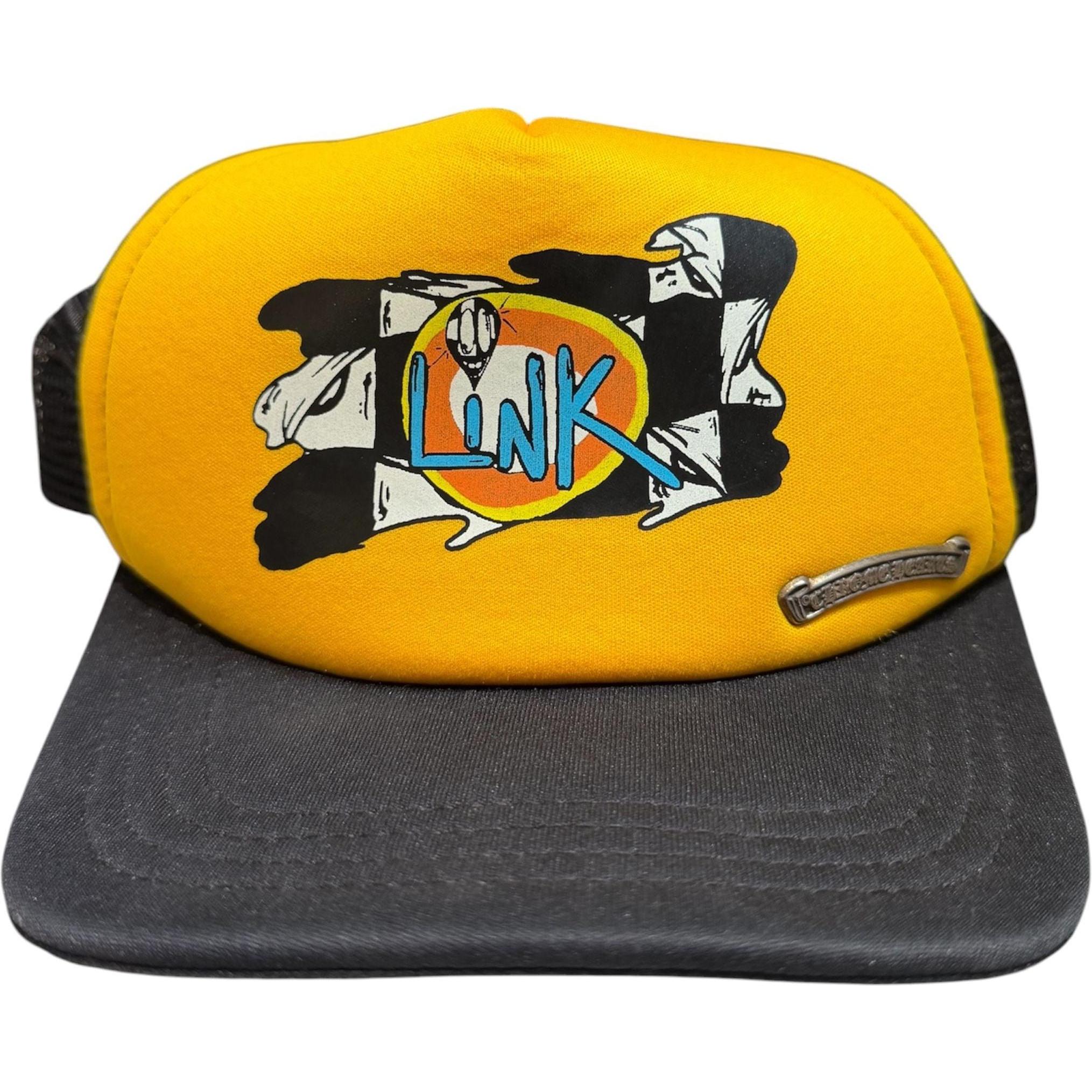 Chrome Hearts Matty Boy Sex Records Link Trucker Hat Black/Yellow - Like New