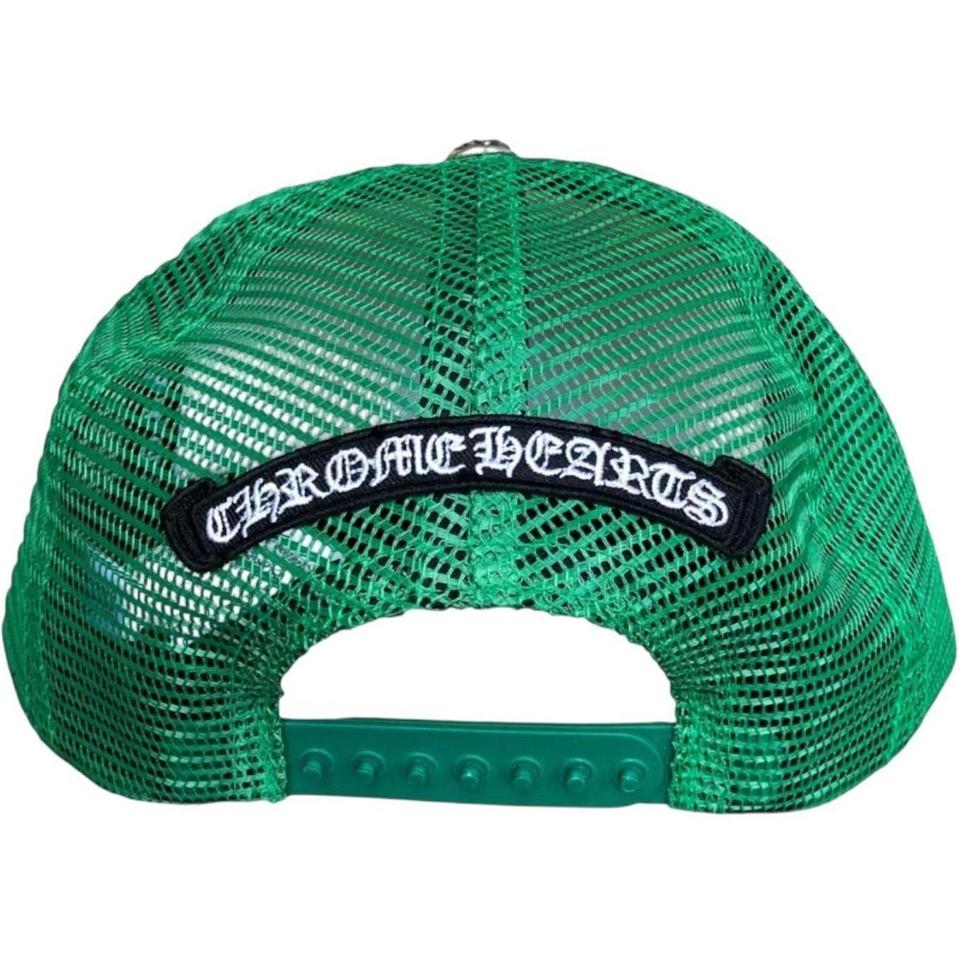 Chrome Hearts Matty Boy Sex Records Smiley Trucker Hat Green/Yellow