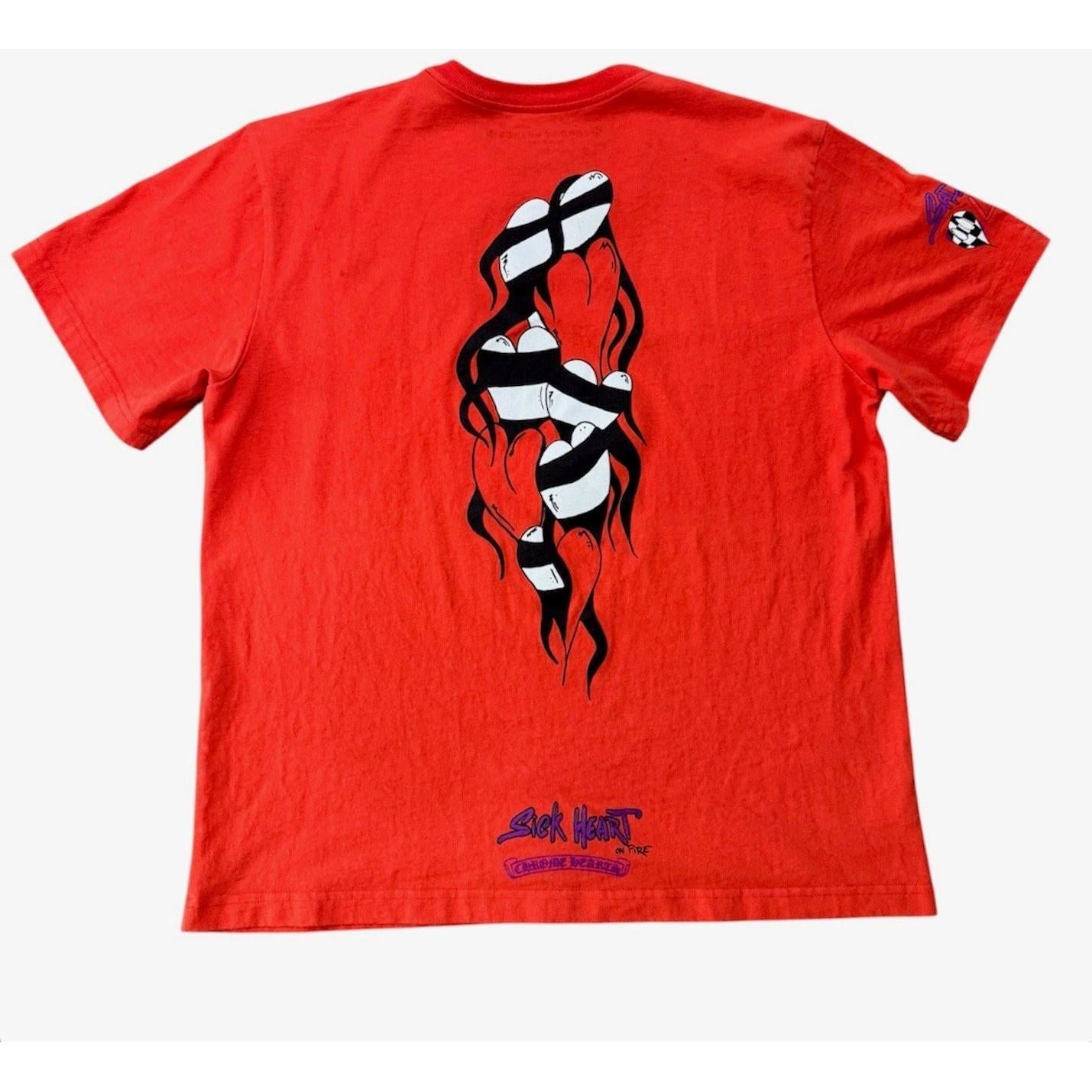 Chrome Hearts Matty Boy Spark T-Shirt Orange