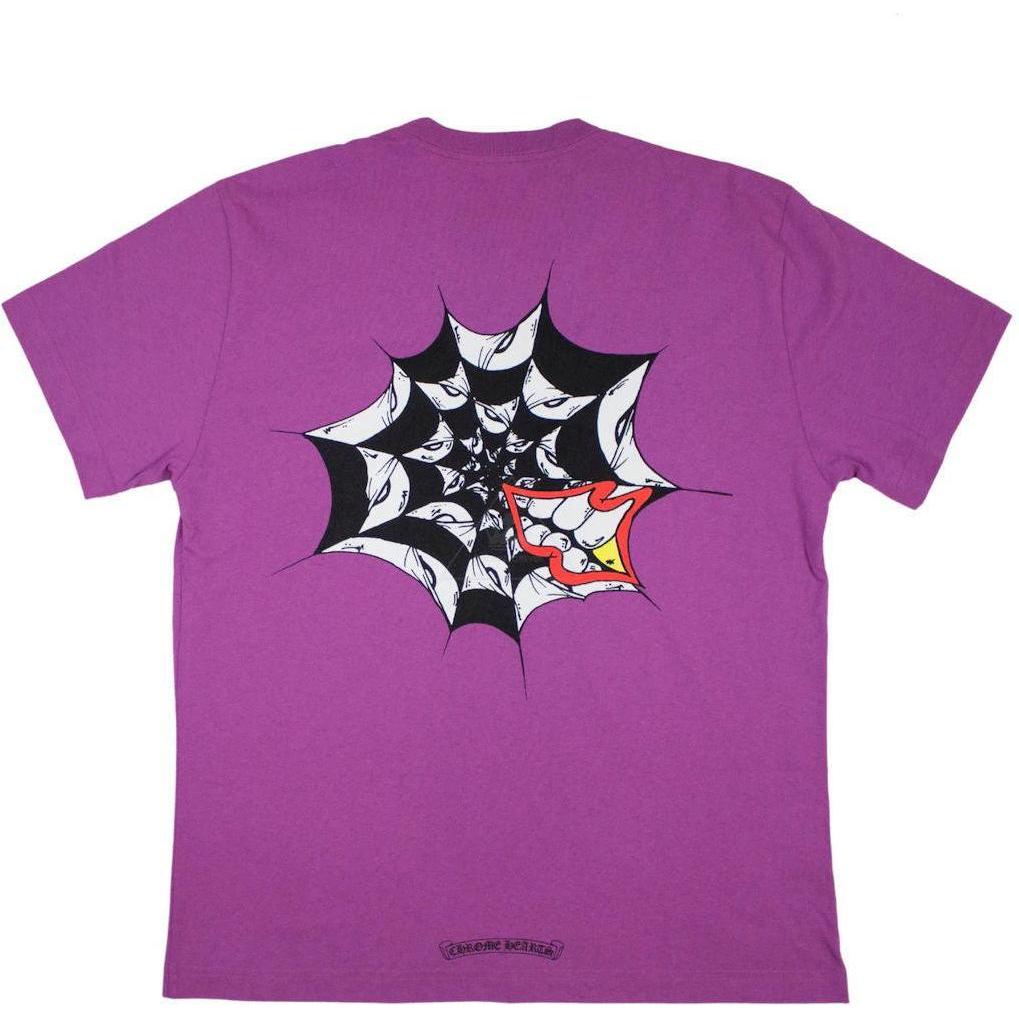 Chrome Hearts Matty Boy Spider Web T-shirt Purple