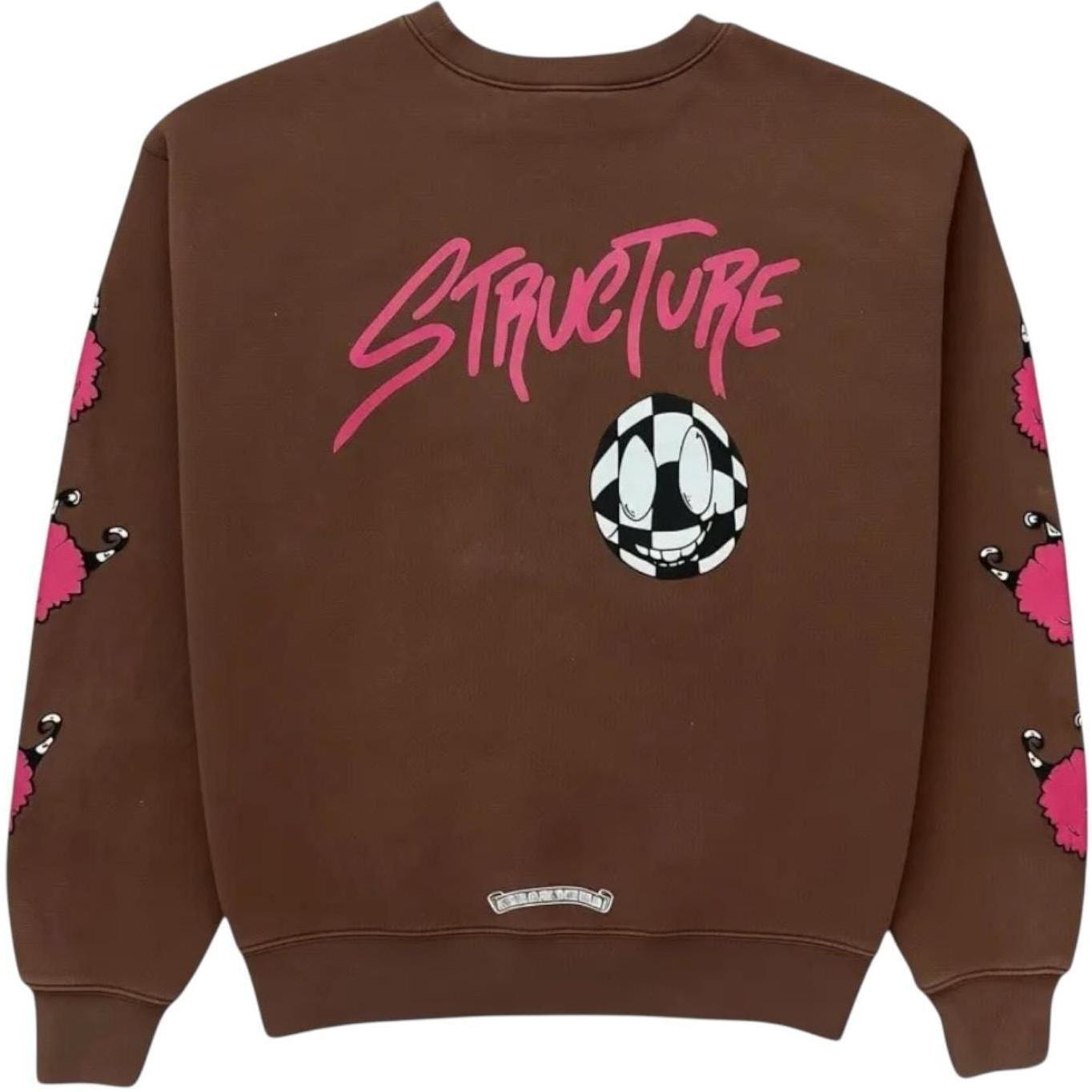 Chrome Hearts Matty Boy Structure Crewneck Sweatshirt Brown