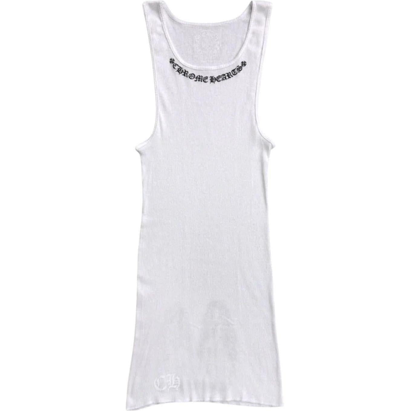 Chrome Hearts Mayumi Foti Neck Logo Tank Top White