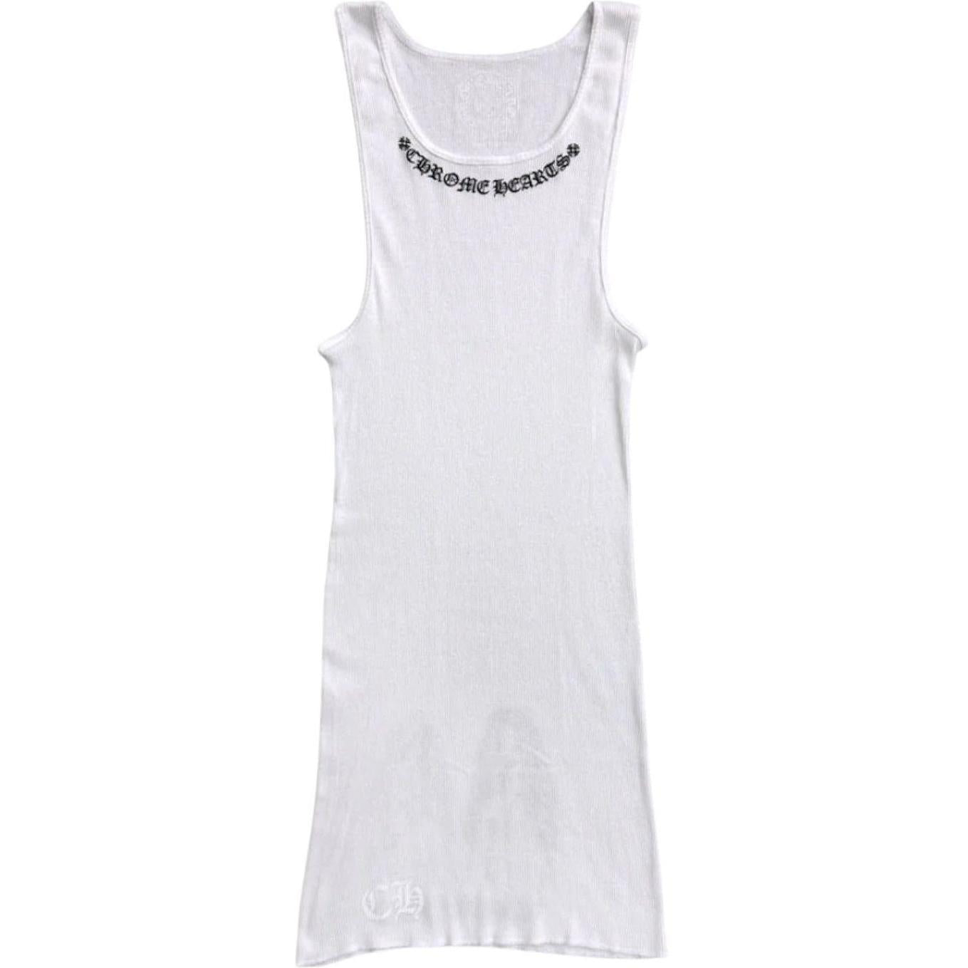 Chrome Hearts Mayumi Foti Neck Logo Tank Top White